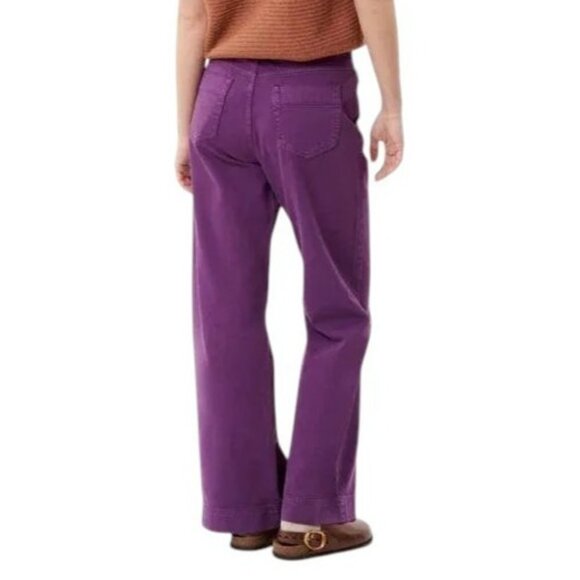 NEW FRNCH Paris Aline Violet Jeans Women’s Size 28 Wide Leg High Waisted Rise - Picture 2 of 15
